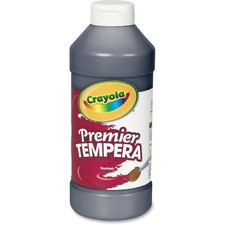 Crayola 16 oz. Premier Tempera Paint - 16 oz - 1 Each - Black