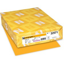 Astrobrights Laser, Inkjet Colored Paper - Gold - Recycled - 30% Recycled Content - Letter - 8 1/2" x 11" - 24 lb Basis Weight - Smooth - 500 / Ream - FSC, Green Seal - Acid-free, Lignin-free