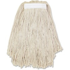 Genuine Joe GJOZ16COT, 4-ply Cotton Narrow Band Mophead, 1 Each, Natural - Cotton, Fiber, Yarn