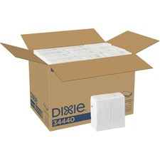 Dixie Dixie Dinner Napkin - 2 Ply - 1/8 Fold - 15" x 16" - White - Disposable - For Dinner, Restaurant, Lodging, Healthcare, Table - 126 / Pack