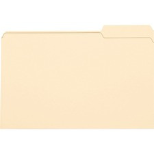 Smead 1/3 Tab Cut Legal Recycled Top Tab File Folder - 8 1/2" x 14" - 3/4" Expansion - Top Tab Location - Third Tab Position - Manila - Manila - 10% Recycled - 100 / Box
