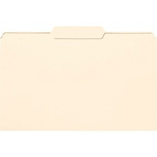 Smead 1/3 Tab Cut Legal Recycled Top Tab File Folder - 8 1/2" x 14" - 3/4" Expansion - Top Tab Location - Second Tab Position - Manila - Manila - 10% Recycled - 100 / Box
