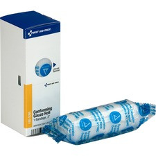 First Aid Only 3" Gauze Roll Bandage - 3" x 12 ft - 1/Box - White