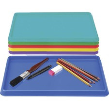 Storex Sorting & Crafts Tray - Bead, Crayon, Supplies, Craft - 0.30"Height x 8.10"Width x 9.90"Length - 24 / Set - Assorted