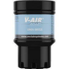Vectair Systems V-Air MVP Dispenser Fragrance Refill - Spray - 6000 ft - Linen - 60 Day - 6 / Carton - Odor Neutralizer
