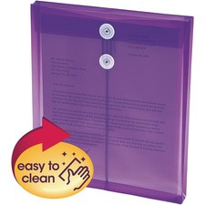 Smead Ultracolor Letter File Pocket - 8 1/2" x 11" - 1 1/4" Expansion - Poly - Purple - 5 / Pack