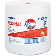 Wypall X70 Wipers Jumbo Roll - 12.50" x 13.40" - White - Hydroknit - Durable, Absorbent, Strong, Reusable - For Multipurpose - 870 - 1 / Carton