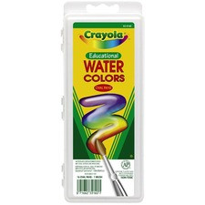 Crayola Oval Pan Cake Water Color - 6.80 oz - 1 Each - Assorted