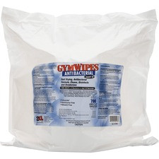 2XL GymWipes Antibacterial Towelettes Bucket Refill - 6" x 8" - White - Alcohol-free, Bleach-free, Disposable, Absorbent, Anti-bacterial, Hygienic, Disinfectant, Phenol-free - For Toilet - 1 Each