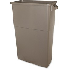 Thin Bin 23-gal Beige Container - 23 gal Capacity - 30" Height x 23" Width - Polyethylene - Beige - 1 Each