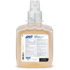 PURELL Healthcare HEALTHY SOAP Foam - 42.3 fl oz (1250 mL) - Kill Germs, Bacteria Remover - Hand, Hospital, Healthcare, Skin - Non-irritating, Dye-free, Fragrance-free, Hygienic, Rich Lather - 2 / Carton