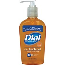 Dial Gold Antibacterial Liquid Hand Soap - 7.5 fl oz (221.8 mL) - Push Pump Dispenser - Dirt Remover - Skin, Hand - 1 Each