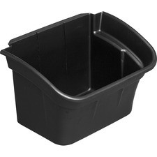 Rubbermaid Commercial Utility Cart 4-gallon Bin - 17" Width x 12.5" Depth x 10.5" Height - Black