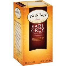 Twinings Earl Grey Black Tea Bag - 25 Cup - 25 / Box