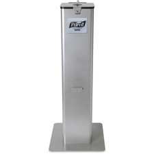 PURELL Hand Sanitizing Wipes Stand Dispenser - Pull Out - 6000 x Sheet - Reflective Silver - Durable - 1 / Carton
