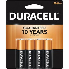 Duracell Coppertop Alkaline AA Battery - MN1500 - For Multipurpose - AA - 1.5 V DC - 4 / Pack