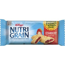 Kellogg's&reg Nutri-Grain&reg Bar Strawberry - Low Fat - Strawberry - 16 / Box