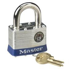 Master Lock 2" Steel Security Padlock - Cut Resistant - Steel - Silver - 1 Each