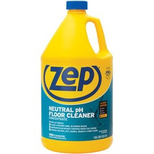 Zep Neutral Floor Cleaner Concentrate - Concentrate Liquid - 128 fl oz (4 quart) - 4 / Carton - Blue
