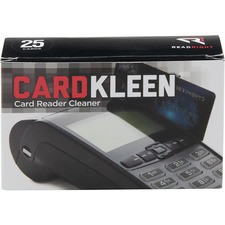 Read Right CardKleen - For Magnetic Card Reader - Non-abrasive - 25 / Box