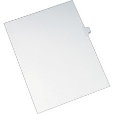 Avery Alllstate Style Individual Legal Dividers - 25 x Divider(s) - Side Tab(s) - 85 - 1 Tab(s)/Set - 8.5" Divider Width x 11" Divider Length - Letter - 8.50" Width x 11" Length - White Paper Divider - 1
