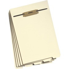 Smead 1/5 Tab Cut Letter Recycled Classification Folder - 8 1/2" x 11" - 1/2" Expansion - 1 x 2B Fastener(s) - 2" Fastener Capacity for Folder - Assorted Position Tab Position - 1 Divider(s) - Manila - Manila - 10% Recycled - 50 / Pack