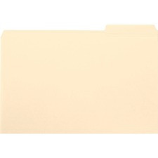 Smead 1/3 Tab Cut Letter Recycled Top Tab File Folder - 8 1/2" x 11" - 3/4" Expansion - Top Tab Location - Right Tab Position - Manila - Manila - 10% Recycled - 100 / Box
