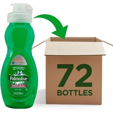 Palmolive Original Dish Liquid - Liquid - 3 fl oz (0.1 quart) - Original Scent - 72 / Carton - Green