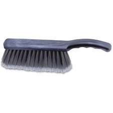 Rubbermaid Commercial Countertop Block Brush - 8" Bristle - 12.5" Overall Length - 1 Each - Yellow, Silver