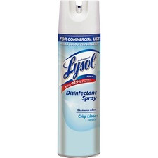 Professional Lysol Linen Disinfectant Spray - Ready-To-Use Spray - 19 fl oz (0.6 quart) - Crisp Linen Scent - 1 Each - Clear