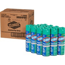 Clorox Commercial Solutions Disinfecting Aerosol Spray - Spray - 19 fl oz (0.6 quart) - Fresh Scent - 12 / Carton