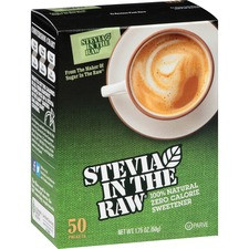 Stevia In The Raw Sweetener Packets - Stevia Flavor - Natural Sweetener - 50/Box