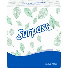 Kleenex Surpass Boutique Facial Tissue - 2 Ply - 8" x 8.30" - White - Fiber - Soft - 110 Per Box - 36 / Carton