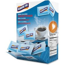 Genuine Joe Aspartame Zero Calorie Sweetener Packs - 0.035 oz (1 g) - Artificial Sweetener - 400/Box