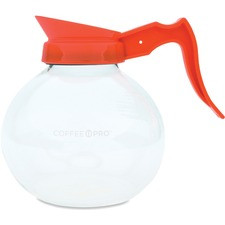 Coffee Pro 12-cup Glass Decanter - Clear - Glass, Plastic Body - 1 Each