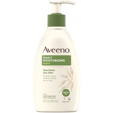 Aveeno Daily Moisturizing Lotion - Lotion - 12 oz (340.2 g) - Non-fragrance - For Dry, Sensitive Skin - Non-greasy, Non-comedogenic, Hypoallergenic, Absorbs Quickly - 1 Each