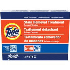 Tide Pro Stain Removal Treatment - Powder - 7.60 oz (0.47 lb) - 14 / Carton - Clear