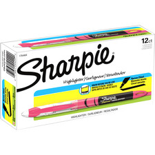 Sharpie Accent Highlighter - Liquid Pen - Micro Marker Point - Chisel Marker Point Style - Fluorescent Pink Pigment-based Ink - 1 / Dozen