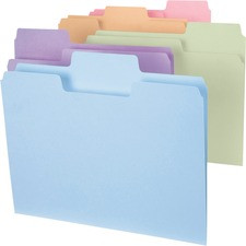 Smead SuperTab 1/3 Tab Cut Letter Recycled Top Tab File Folder - 8 1/2" x 11" - 3/4" Expansion - Top Tab Location - Assorted Position Tab Position - Assorted - 10% Recycled - 100 / Box
