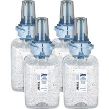 PURELL Sanitizing Gel Refill - 23.7 fl oz (700 mL) - Push Pump Dispenser - Kill Germs - Hand - Clear - Fragrance-free, Dye-free - 4 / Carton