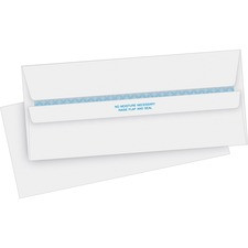 Business Source Regular Security Invoice Envelopes - Business - #10 - 4 1/8" Width x 9 1/2" Length - 24 lb - Self-sealing - 500 / Box - White