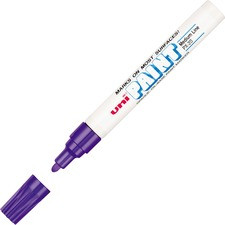 uni-ball Uni-Paint PX-20 Oil-Based Medium Point Marker - Medium Marker Point - Violet Oil Based Ink - 1 Dozen