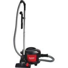 BISSELL Quiet Clean Canister Vacuum - 1000 W Motor - 11" Cleaning Width - 9 A - 68 dB Noise - Red, Black