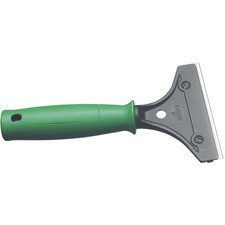 Unger ErgoTec Scraper - 4" Steel Blade - 7.87" Handle - Ergonomic Handle - Green