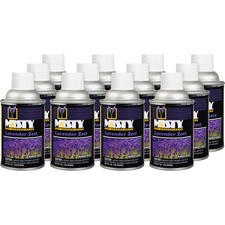 TimeMist Metered 30-Day Lavender Lemonade Scent Refill - Spray - 6000 ft - 5.3 fl oz (0.2 quart) - Lavender Lemonade - 30 Day - 12 / Carton - Odor Neutralizer, Long Lasting