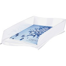 CEP Letter Tray - 500 x Sheet - 3.2" Height x 10.8" Width x 15" Depth - Desktop - Stackable, Shock Resistant - White - Polystyrene - 1 Each