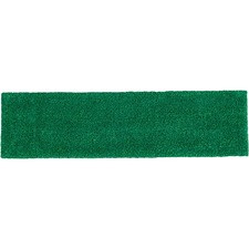 Rubbermaid Commercial Adaptable Flat Mop Microfiber Pad - 19.5" Length x 5.5" Depth - MicroFiber - Green