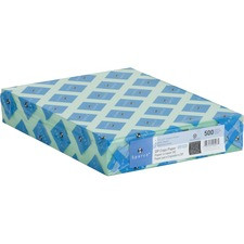 Sparco Laser Copy & Multipurpose Paper - Green - Recycled - 30% Recycled Content - Letter - 8 1/2" x 11" - 20 lb Basis Weight - 500 / Ream - Lint-free, Acid-free, Archival-safe