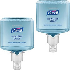 PURELL Professional Healthy Soap ES6 Professional Foam Soap - Fresh Scent - 40.6 fl oz (1200 mL) - Dirt Remover, Kill Germs - Skin - Blue - Dye-free, Pleasant Scent, Bio-based, Phthalate-free, Paraben-free, Triclosan-free - 2 / Carton
