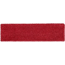 Rubbermaid Commercial Adaptable Flat Mop Microfiber Pad - 19.5" Length x 5.5" Depth - MicroFiber - Red